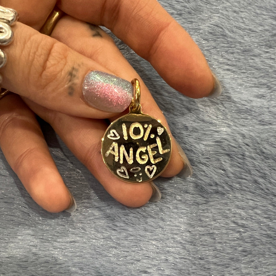 10% ANGEL ¹ ᵒᶠ ¹ dog tag