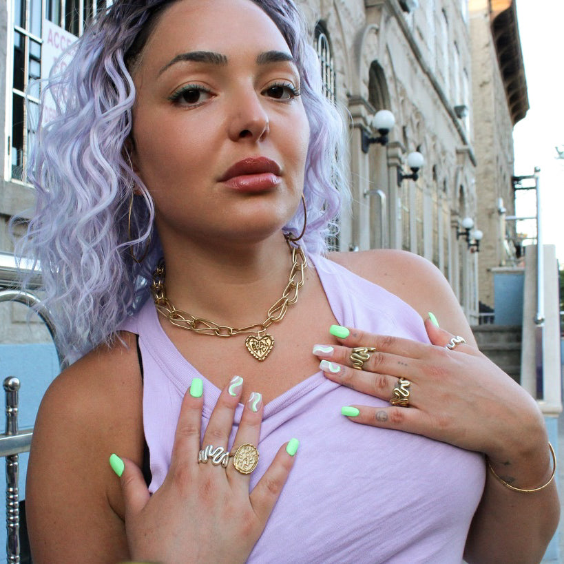 That Bitch brass pendant (RTS)