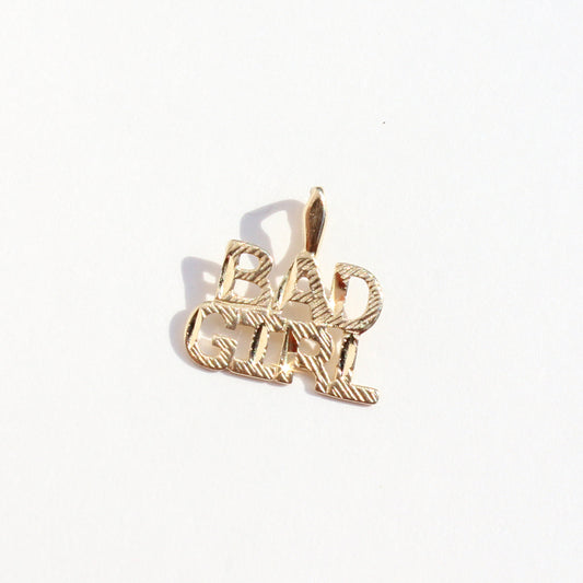 Bad Girl VTG 14kt gold charm