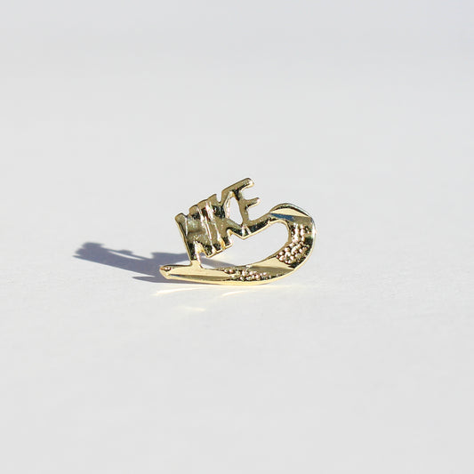 Nike VTG 10kt gold stud earring