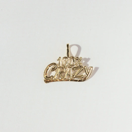 100% Crazy preloved 14kt gold charm