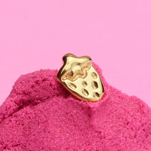 strawberry stud earring