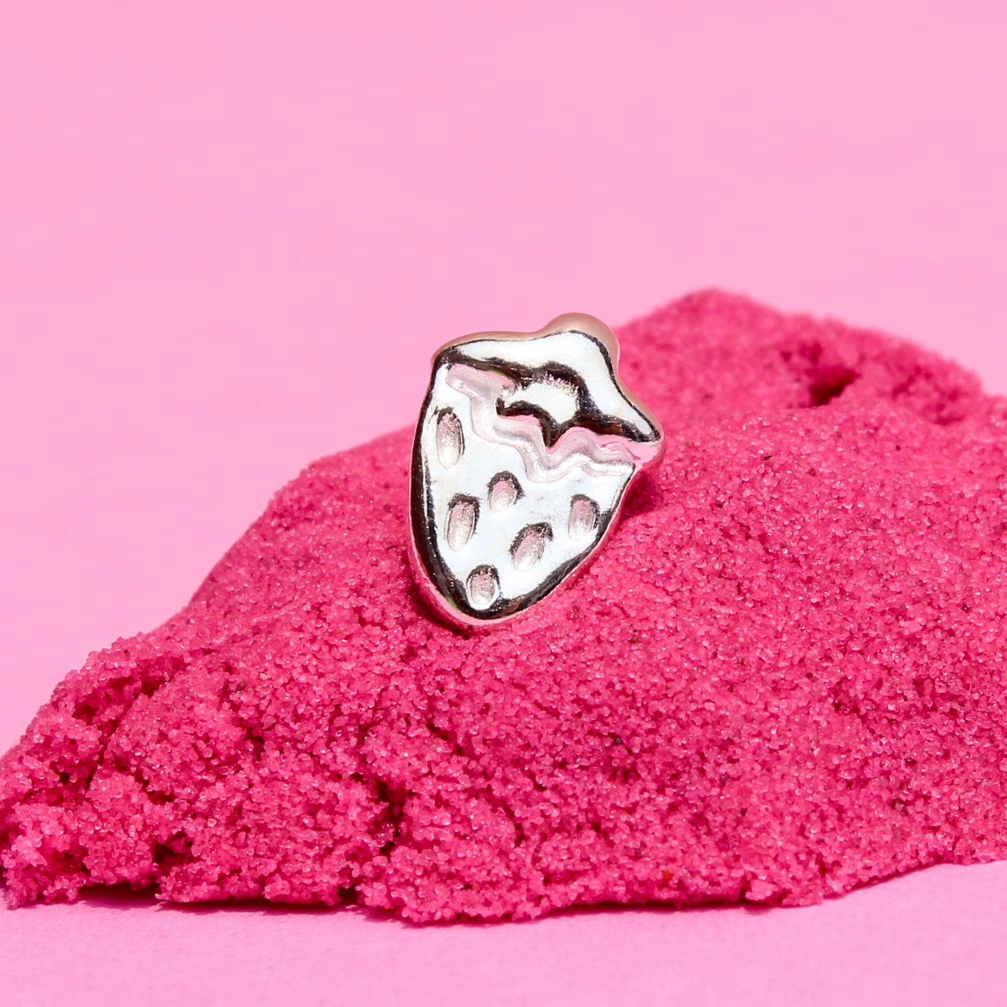 strawberry stud earring