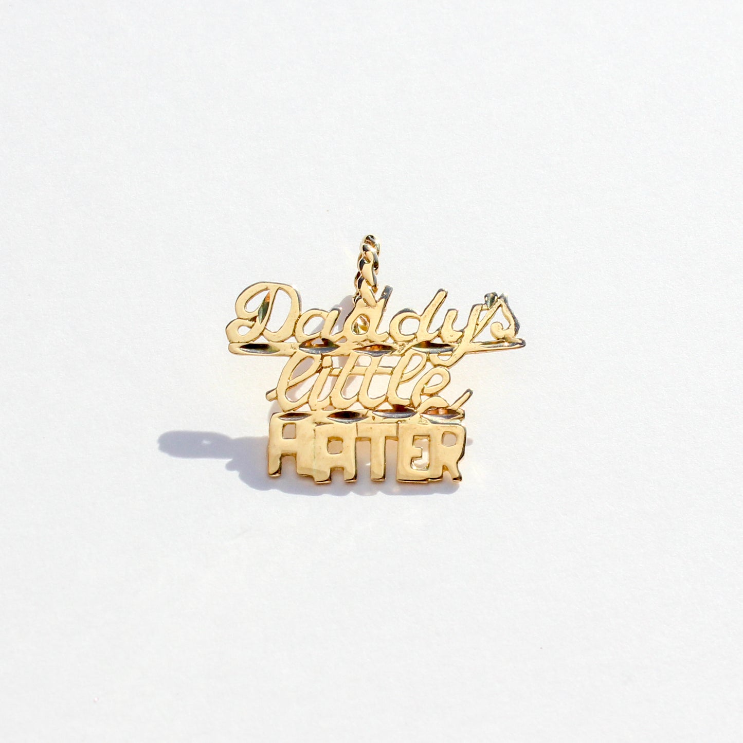 remix Daddy's Little Hater 14kt gold pendant ¹ ᵒᶠ ¹