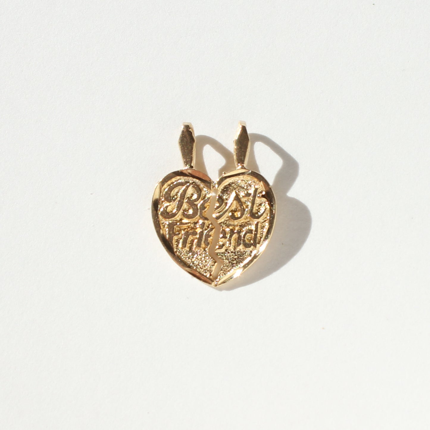 Best Friends break-apart vtg 14kt gold charm