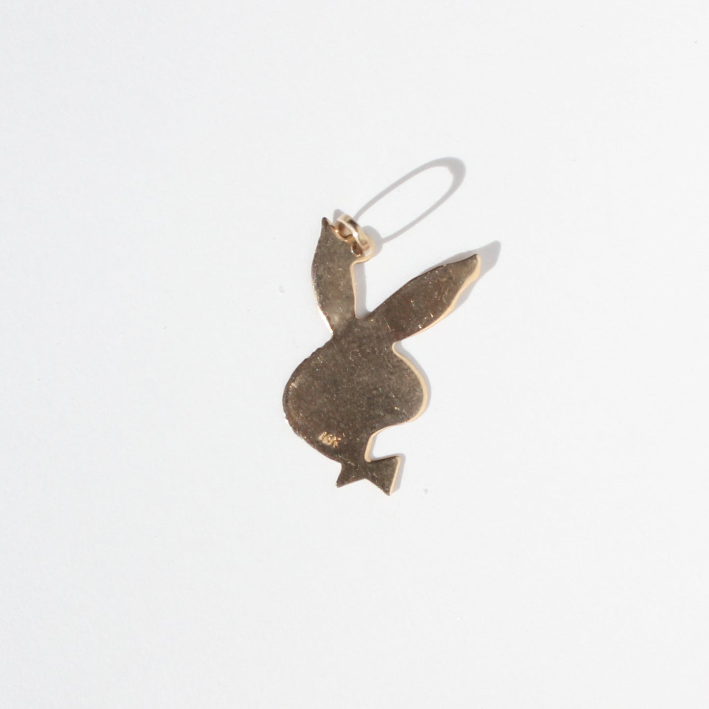 funky Playboy vtg 14kt gold charm