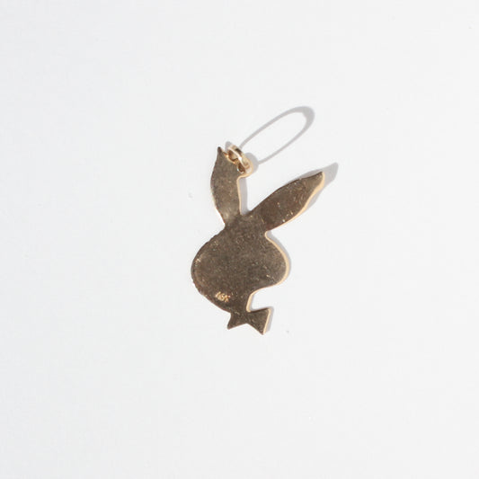funky Playboy vtg 14kt gold charm