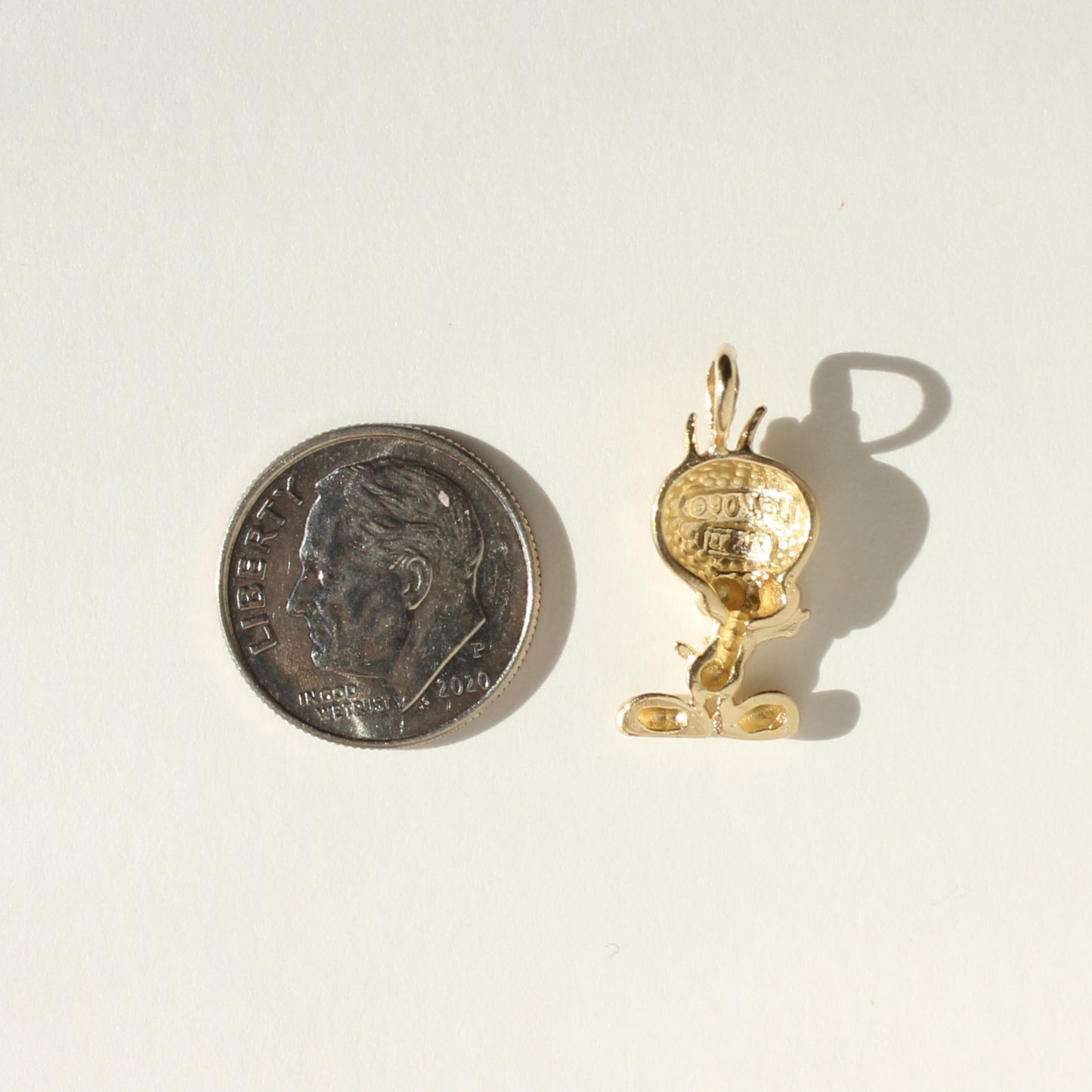 Tweety vtg 14kt gold charm