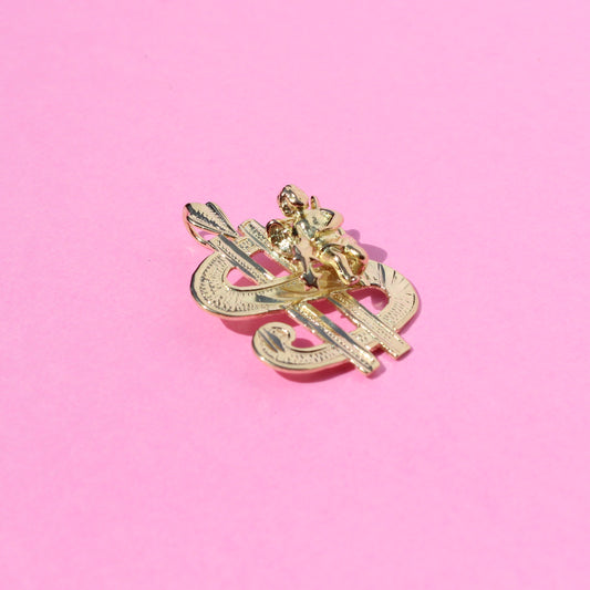 remix dollar $ign cherub 14kt gold pendant ¹ ᵒᶠ ¹