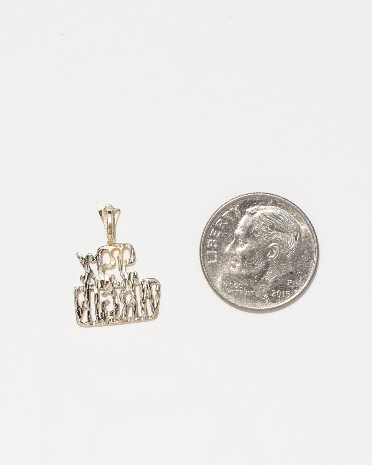 99% Virgin vtg 14kt gold charm
