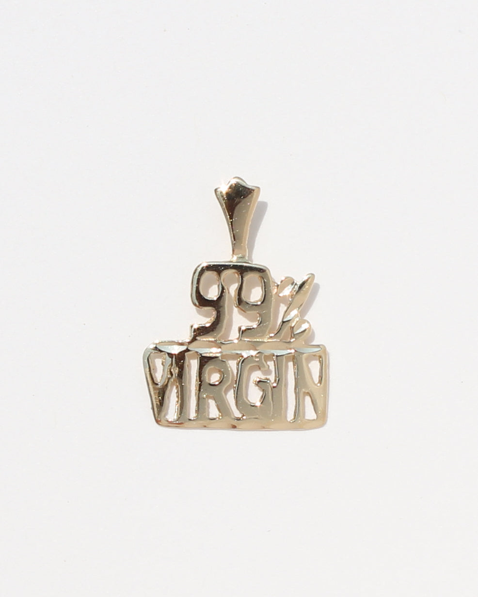 99% Virgin vtg 14kt gold charm