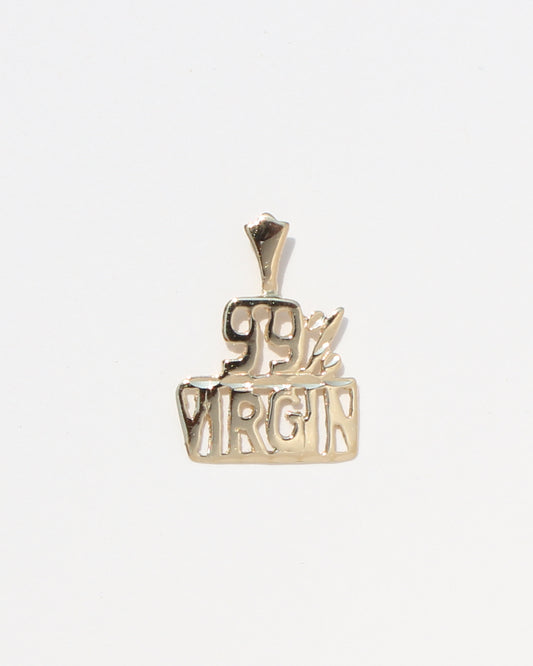 99% Virgin vtg 14kt gold charm