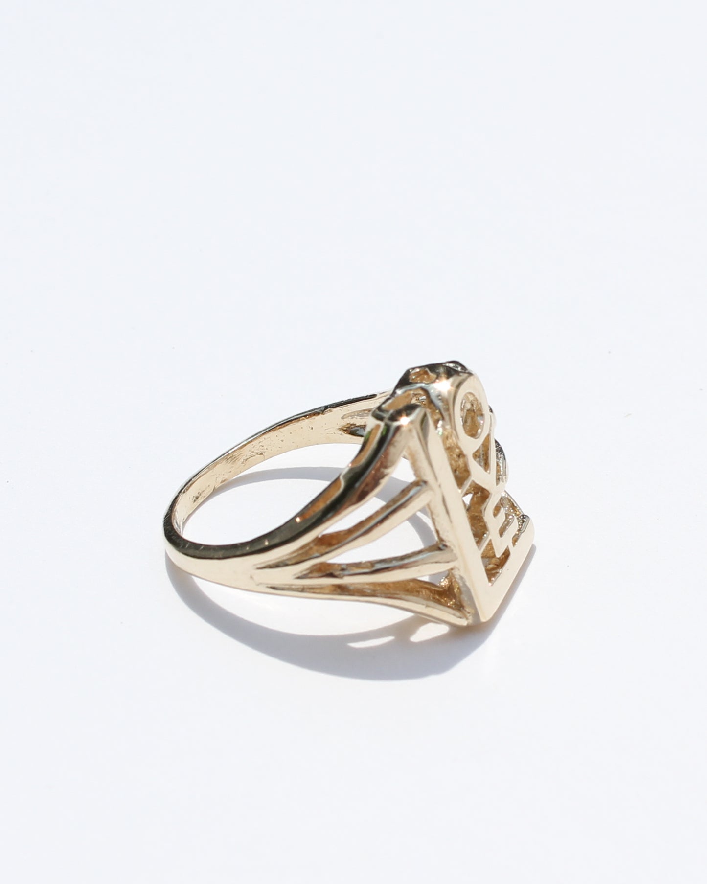 Love VTG 14kt gold ring