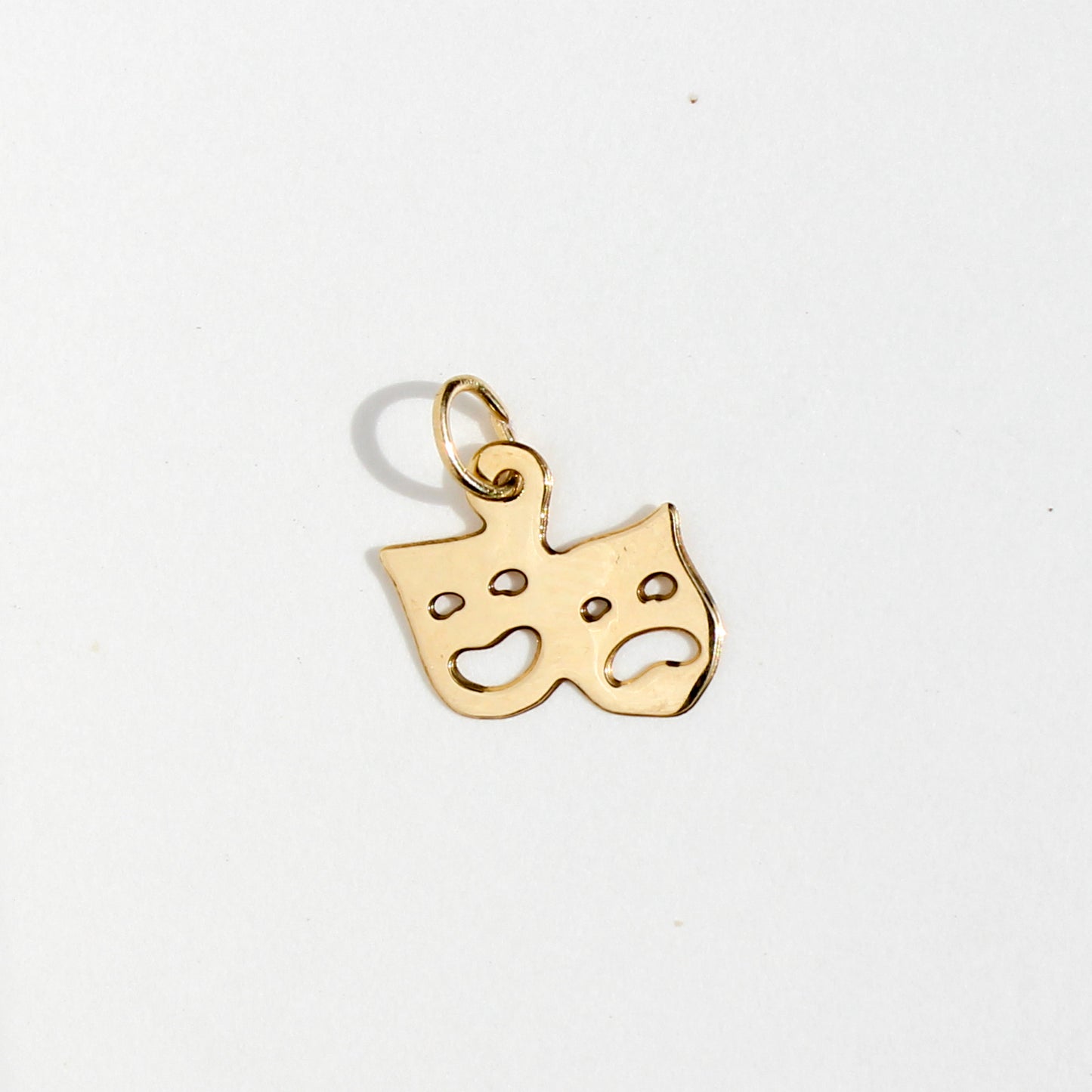 lil drama masks VTG 14kt gold charm