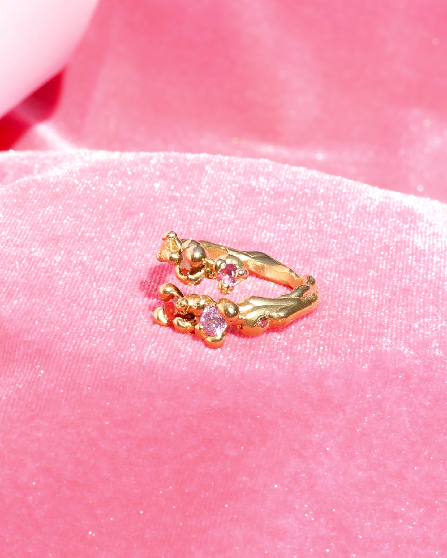 Starbursts (With Floral Notes) split band ring