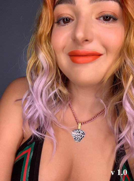 DAMN SHAWTY OKAY signature pendant (RTS)