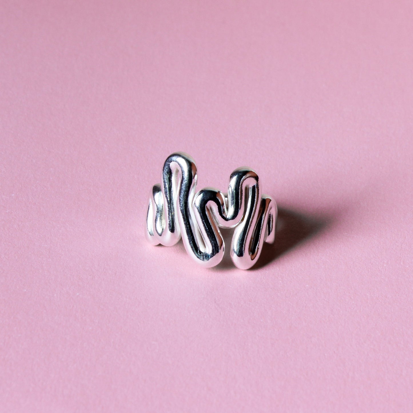 Wavy Ring 7, silver (RTS)