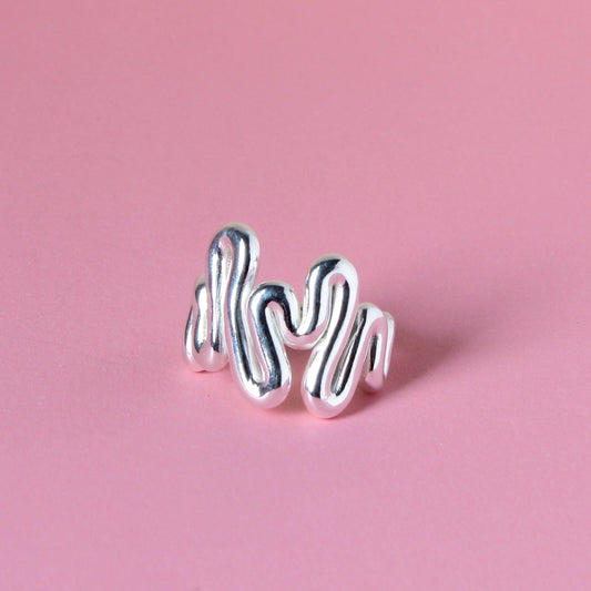 Wavy Ring 7, silver (RTS)