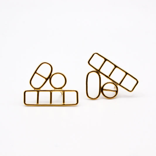 Pill earrings