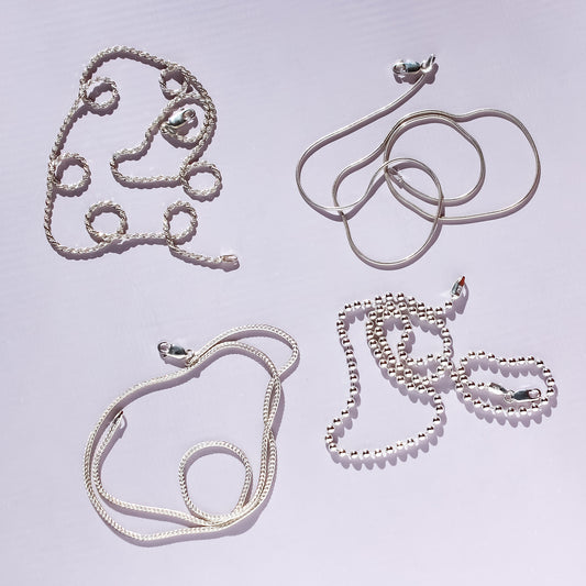 sterling silver necklace chains
