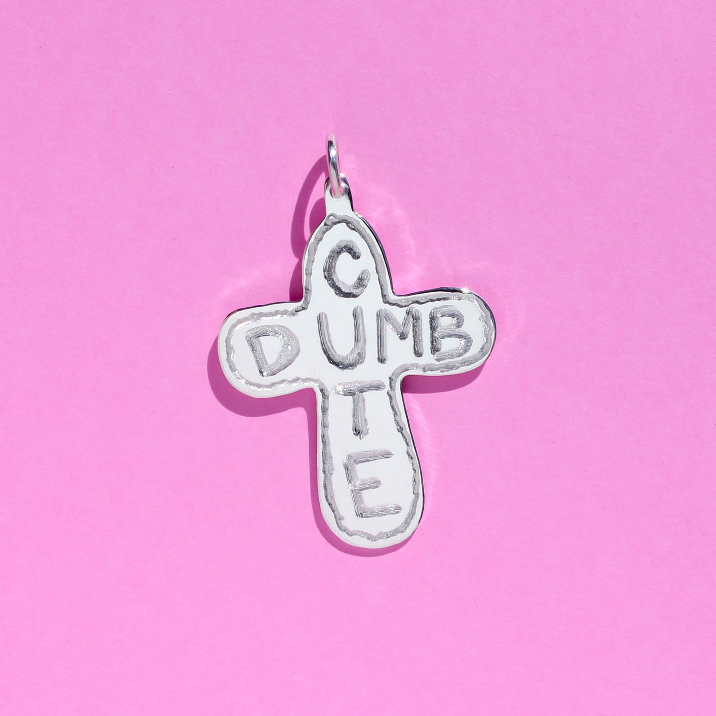 DUMB CUTE cross pendant preorder