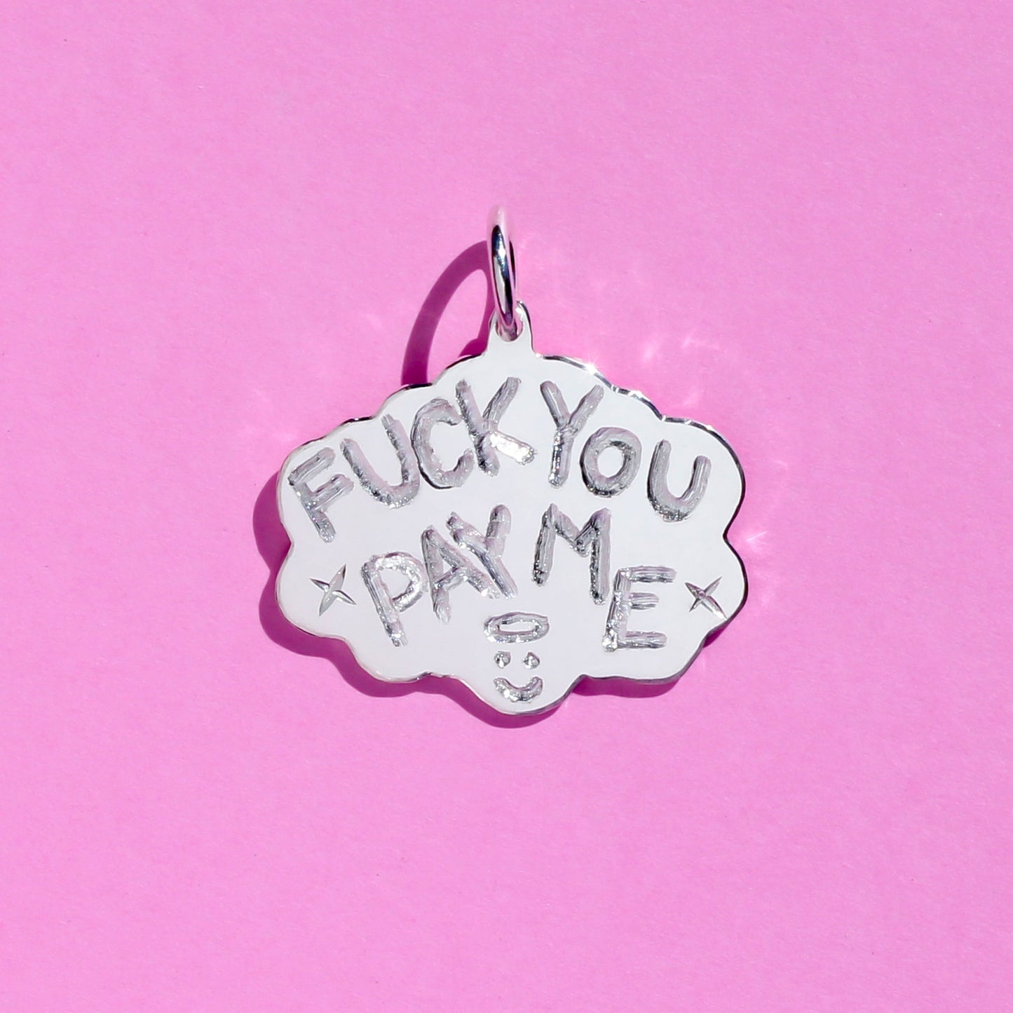 FUCK YOU PAY ME signature pendant (RTS)
