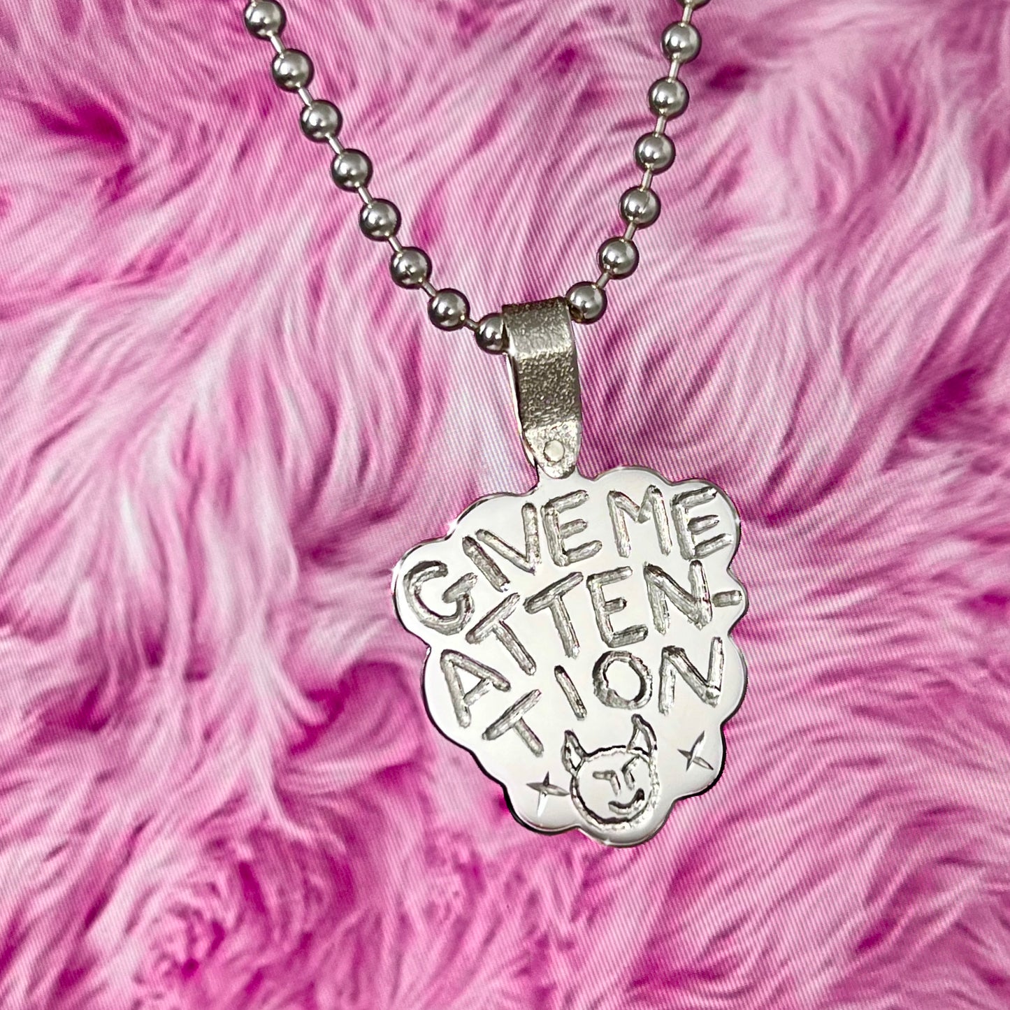 GIVE ME ATTENTION pendant preorder