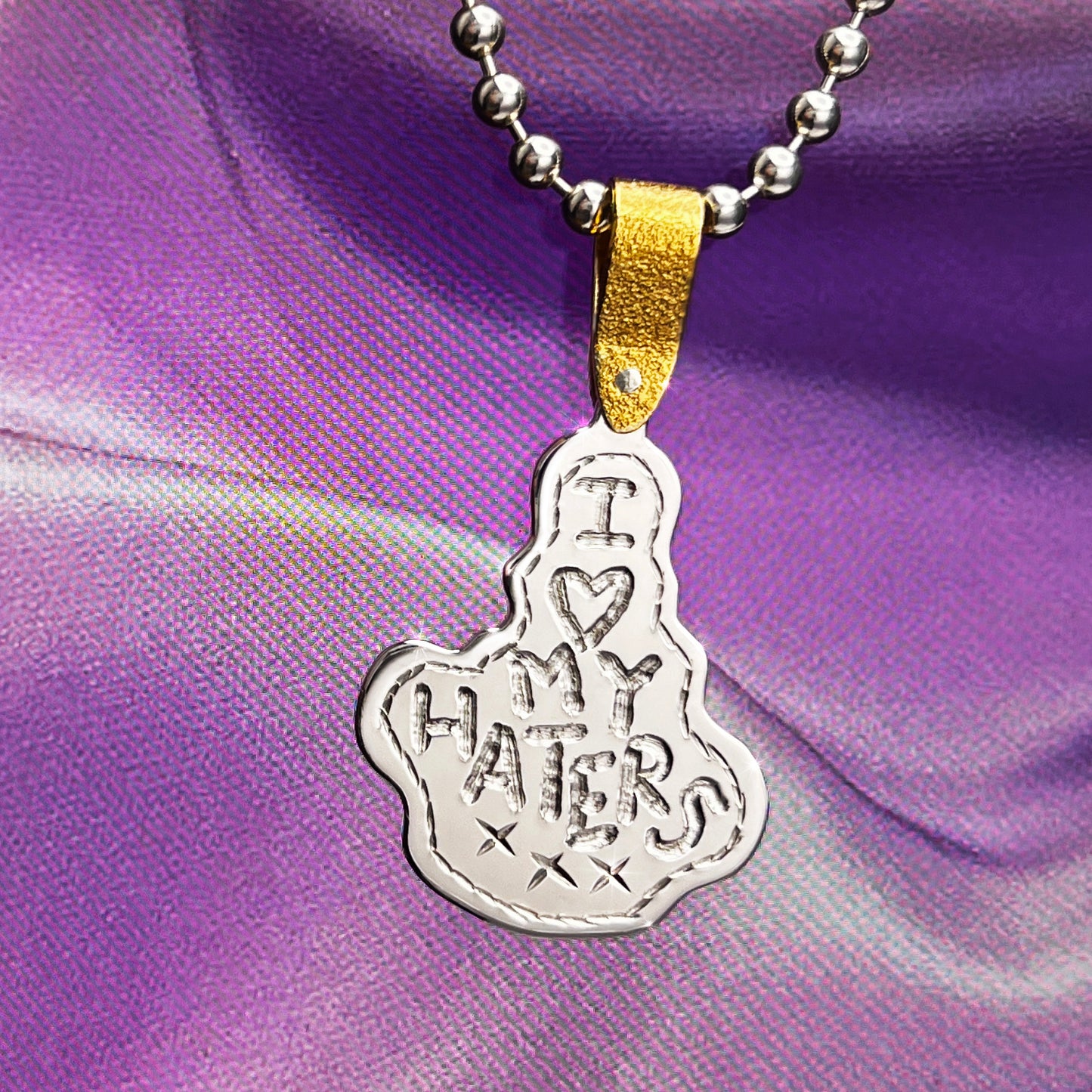 I <3 MY HATERS pendant preorder