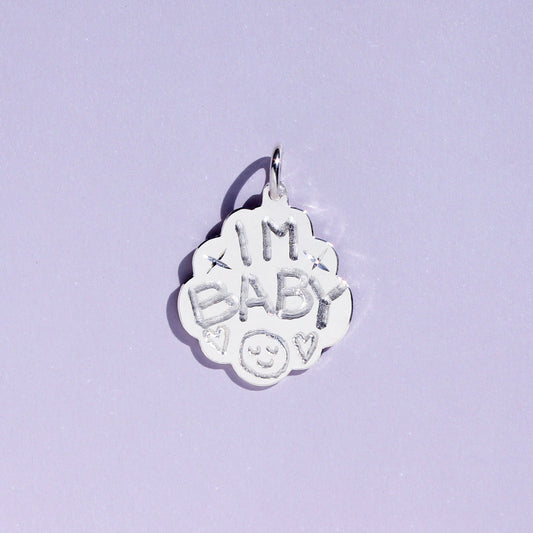 IM BABY signature pendant (RTS)
