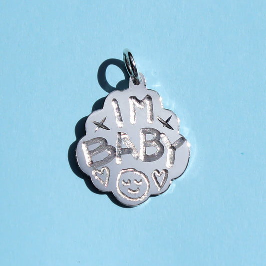 IM BABY signature pendant (RTS)