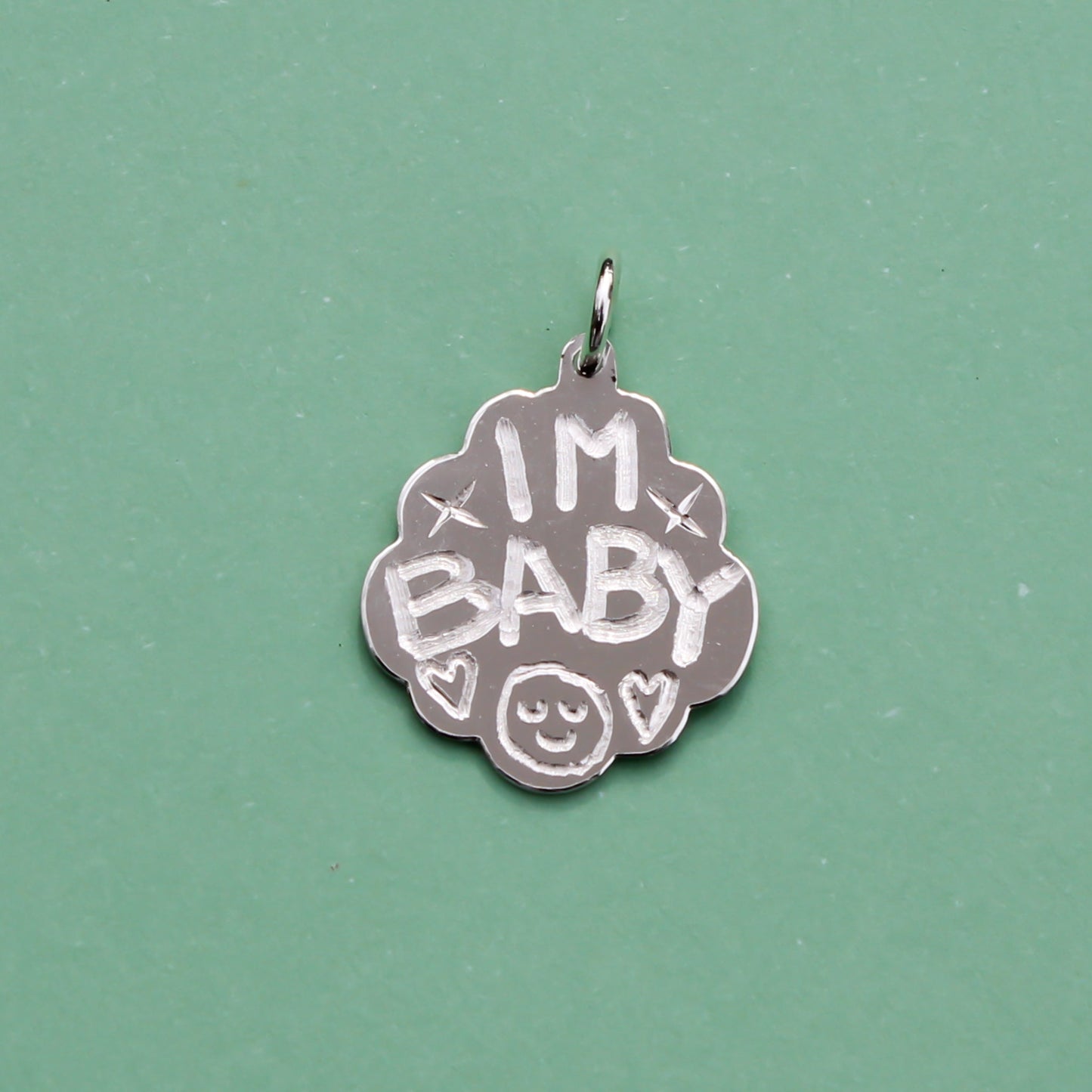 IM BABY signature pendant (RTS)