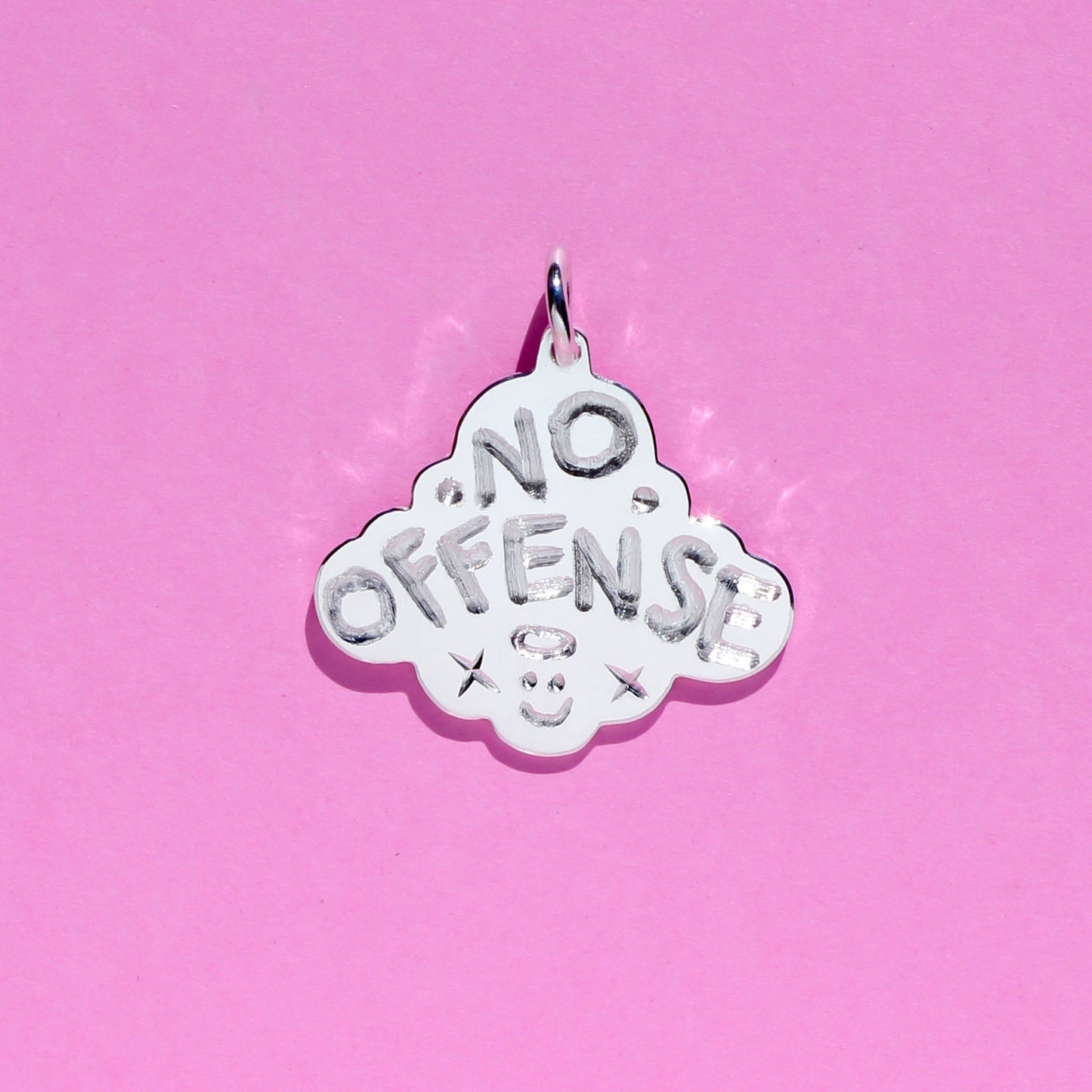 NO OFFENSE signature pendant (RTS)