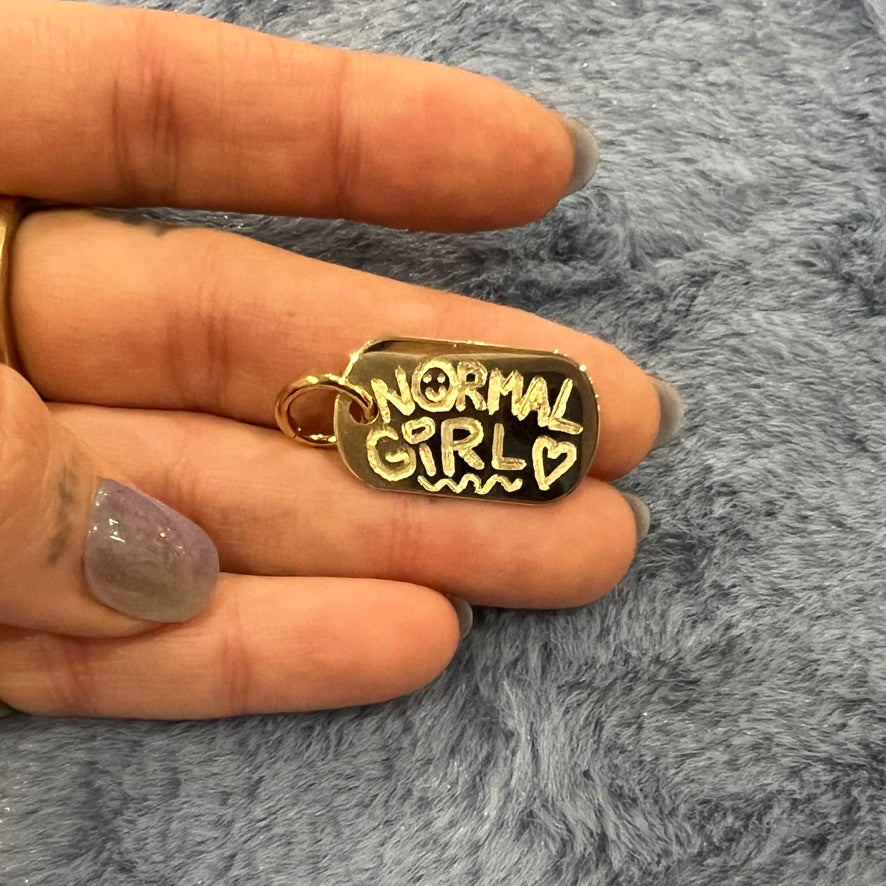 NORMAL GIRL ¹ ᵒᶠ ¹ dog tag