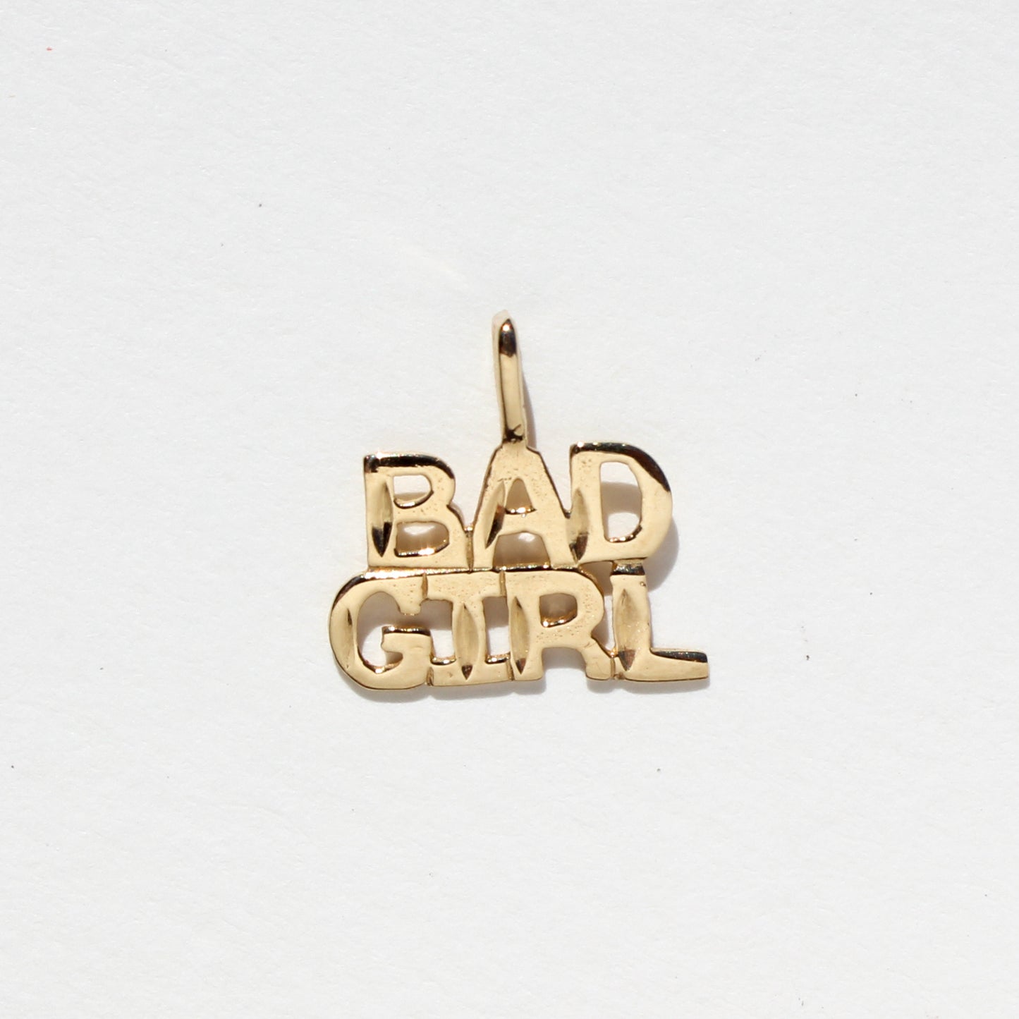 Bad Girl VTG 14kt gold charm