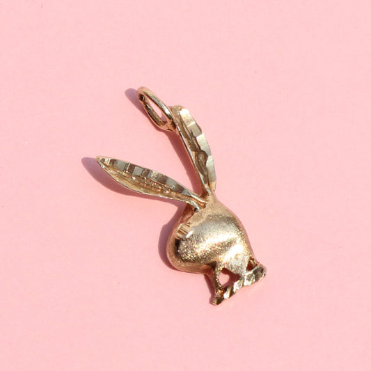 playboy bunny puffy VTG 10kt gold charm