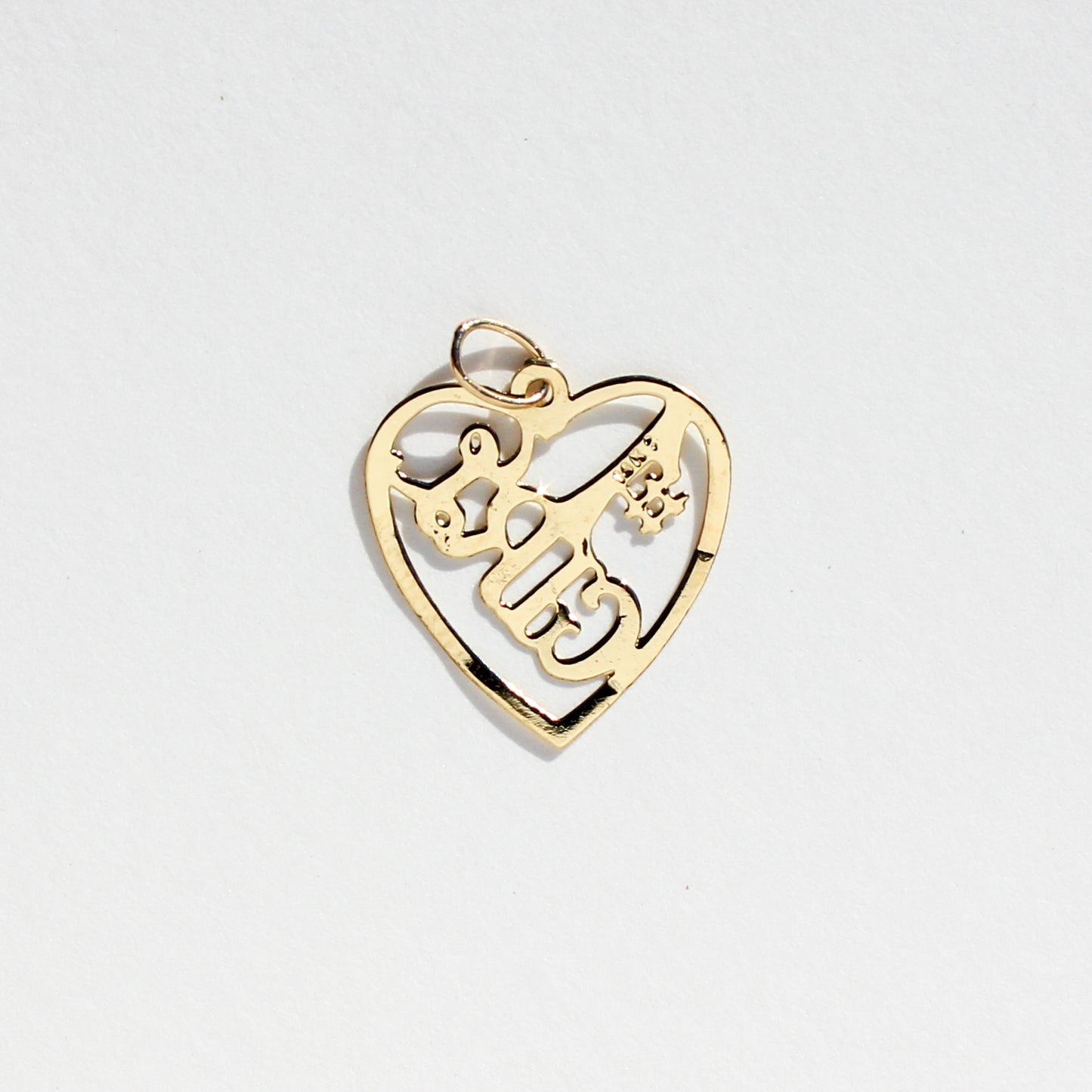 #1 Girl 14kt gold charm