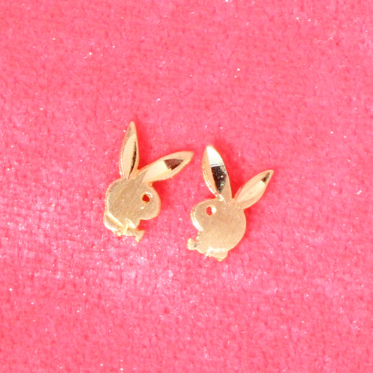 Playboy VTG 14kt gold stud earrings