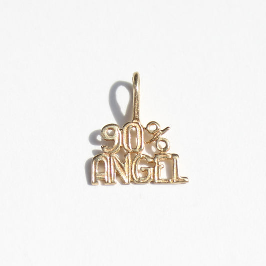 90% Angel preloved 14kt gold charm