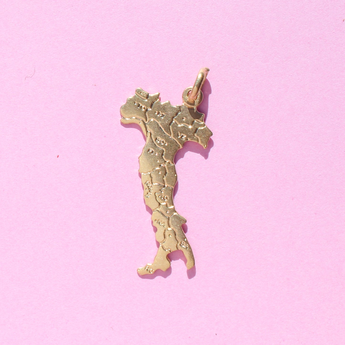 Italy boot vtg 18kt gold charm