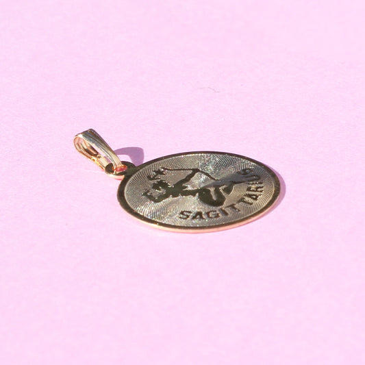 Sagittarius vtg 14kt gold charm