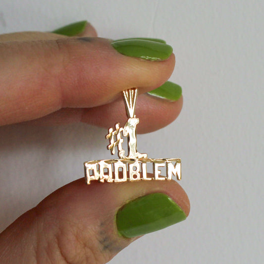 #1 Problem KJ x VTG 14kt gold charm