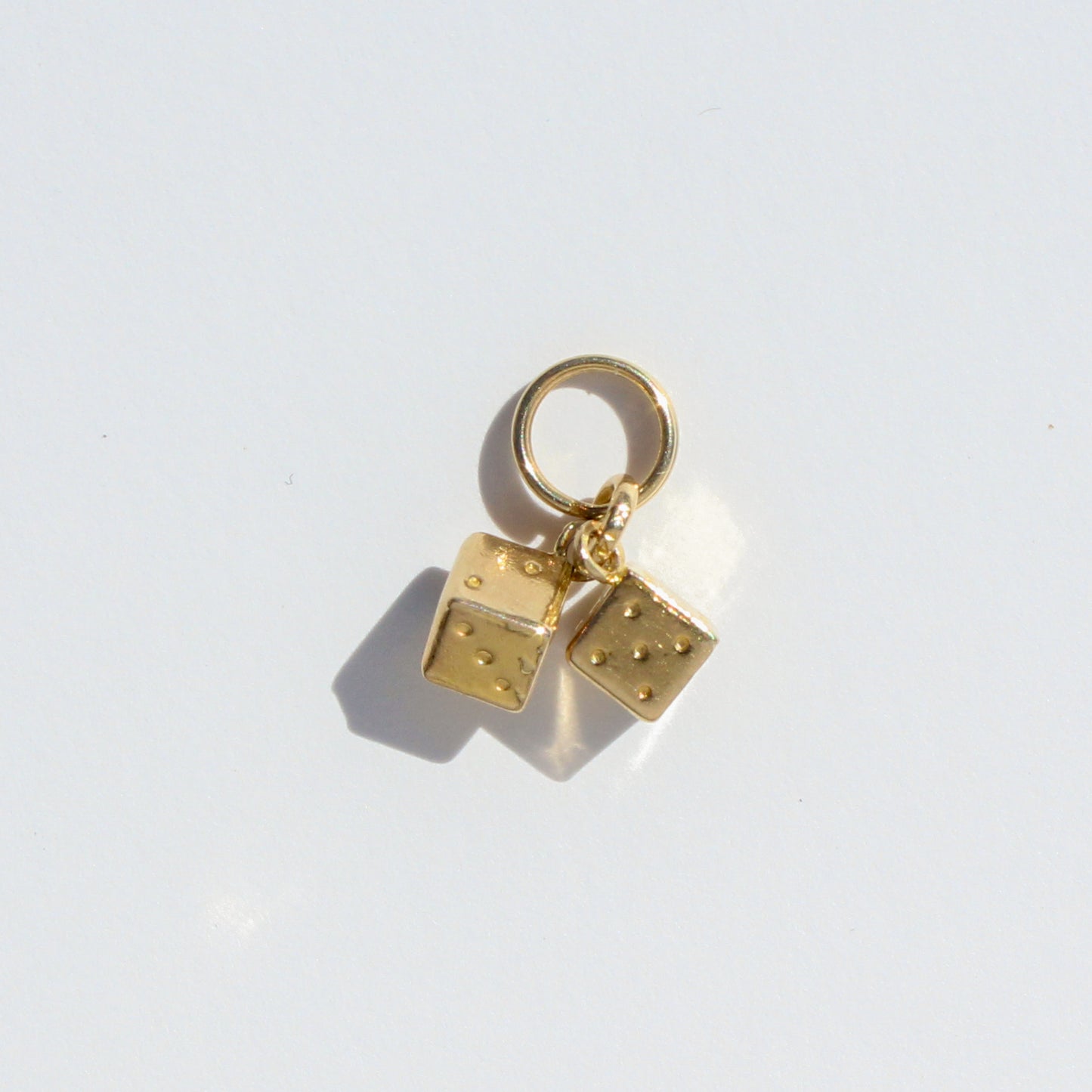 dice preloved 14kt gold charm