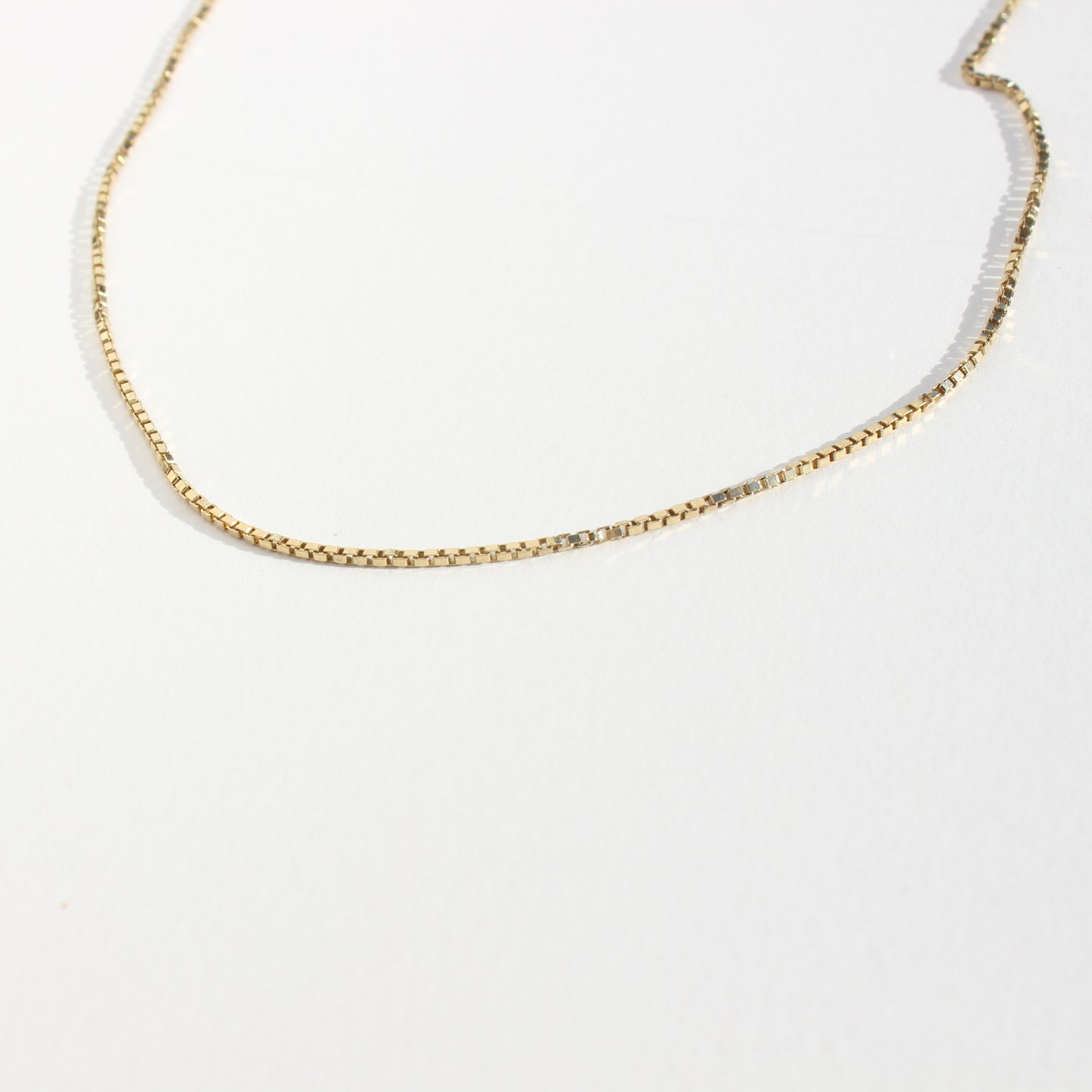 vtg 14kt gold box chain