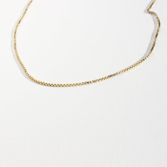 vtg 14kt gold box chain