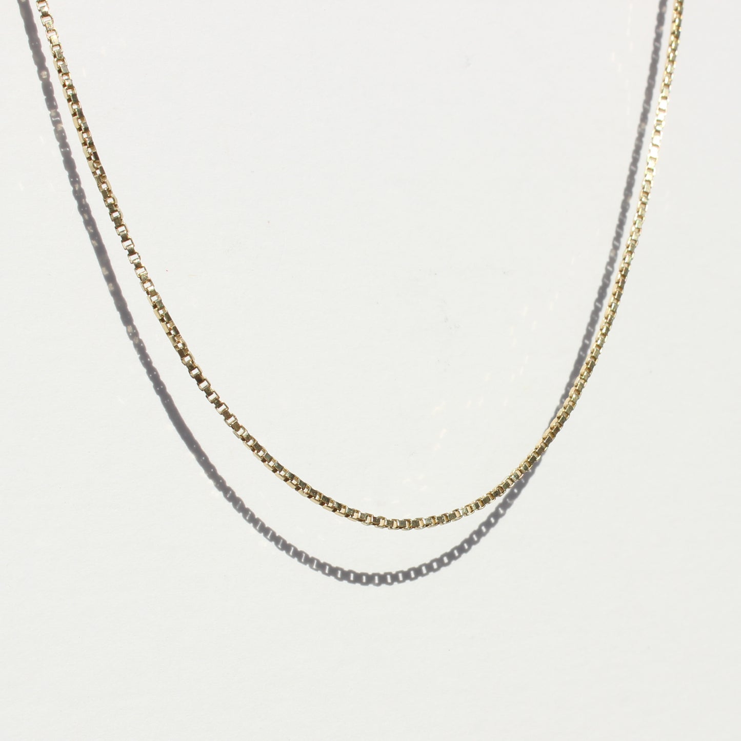 vtg 14kt gold box chain