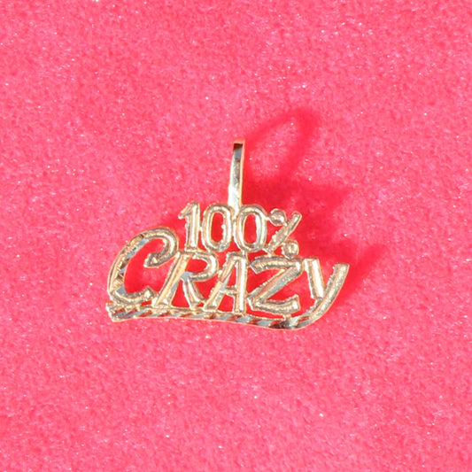 100% Crazy preloved 14kt gold charm