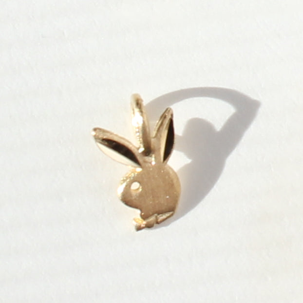 micro Playboy bunny vtg 14kt gold charm