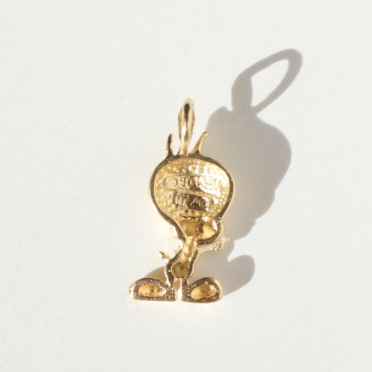 Tweety vtg 14kt gold charm