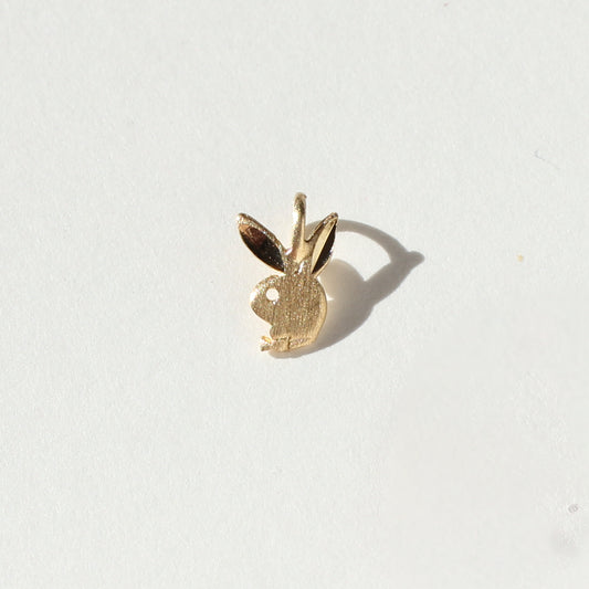 micro Playboy bunny vtg 14kt gold charm