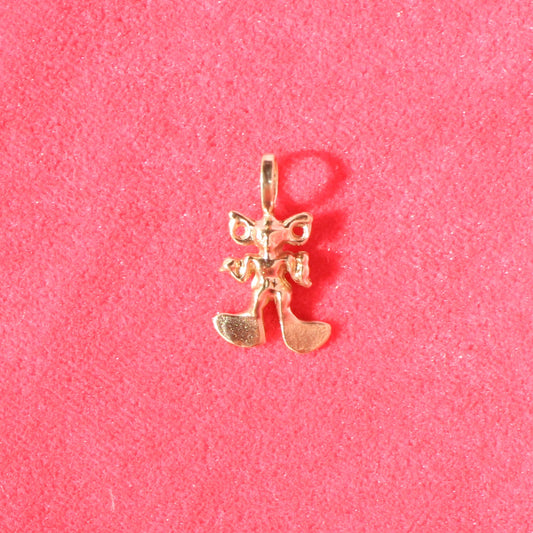 cool martian guy vtg 14kt gold charm